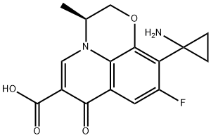 (3S)-10-(1-Aminocyclopropyl)-9-fluoro-2,3-dihydro-3-methyl-7-oxo-7H-pyrido[1,2,3-de]-1,4-benzoxazine-6-carboxylic acid(127045-41-4)